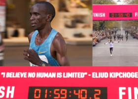 Keňský běžec zaběhl maraton pod dvě hodiny jako první na světě!