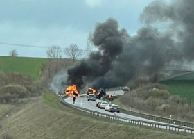 Tragická nehoda v Německu. Sedm lidí uhořelo