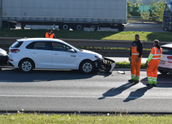 Hromadná nehoda na dálnici D10
