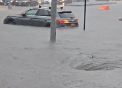 lokální záplavy v New Yorku
