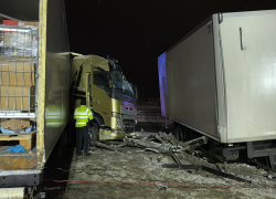 Hromadná nehoda kamionů na D1