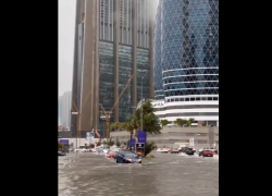 Povodně v Dubaji