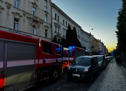 Požár bytu v Praze
