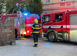 Požár bytu v Praze