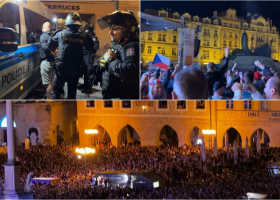 V Praze probíhaly divoké oslavy hokejového zlata